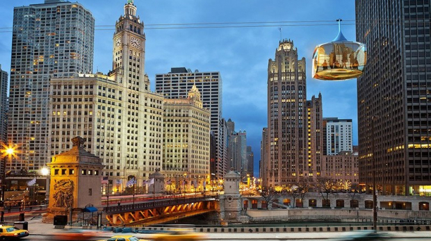Wanderlust Tips Magazine | Chicago Skyline aerial cable car