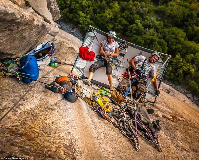 Wanderlust Tips Magazine | Hair-raising camping on the vertical rock cliff