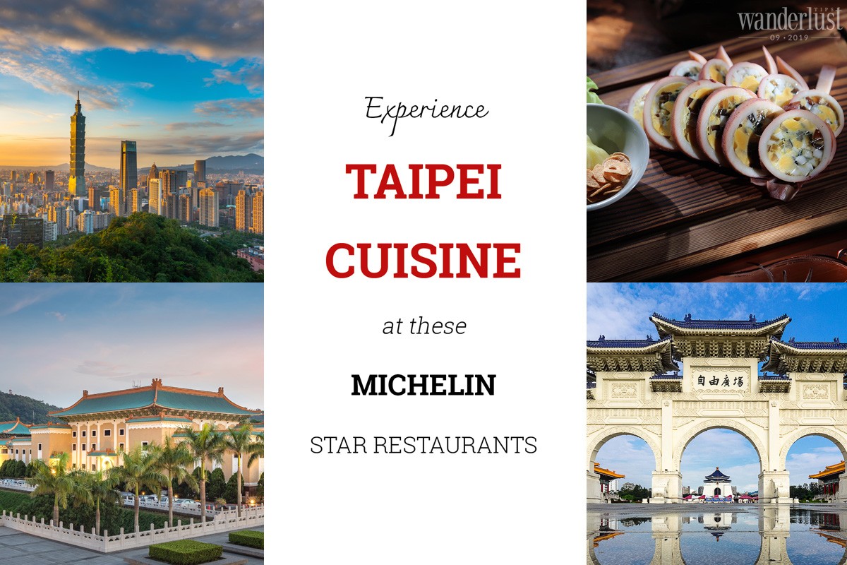 Experience Taipei cuisine at Michelin star restaurants